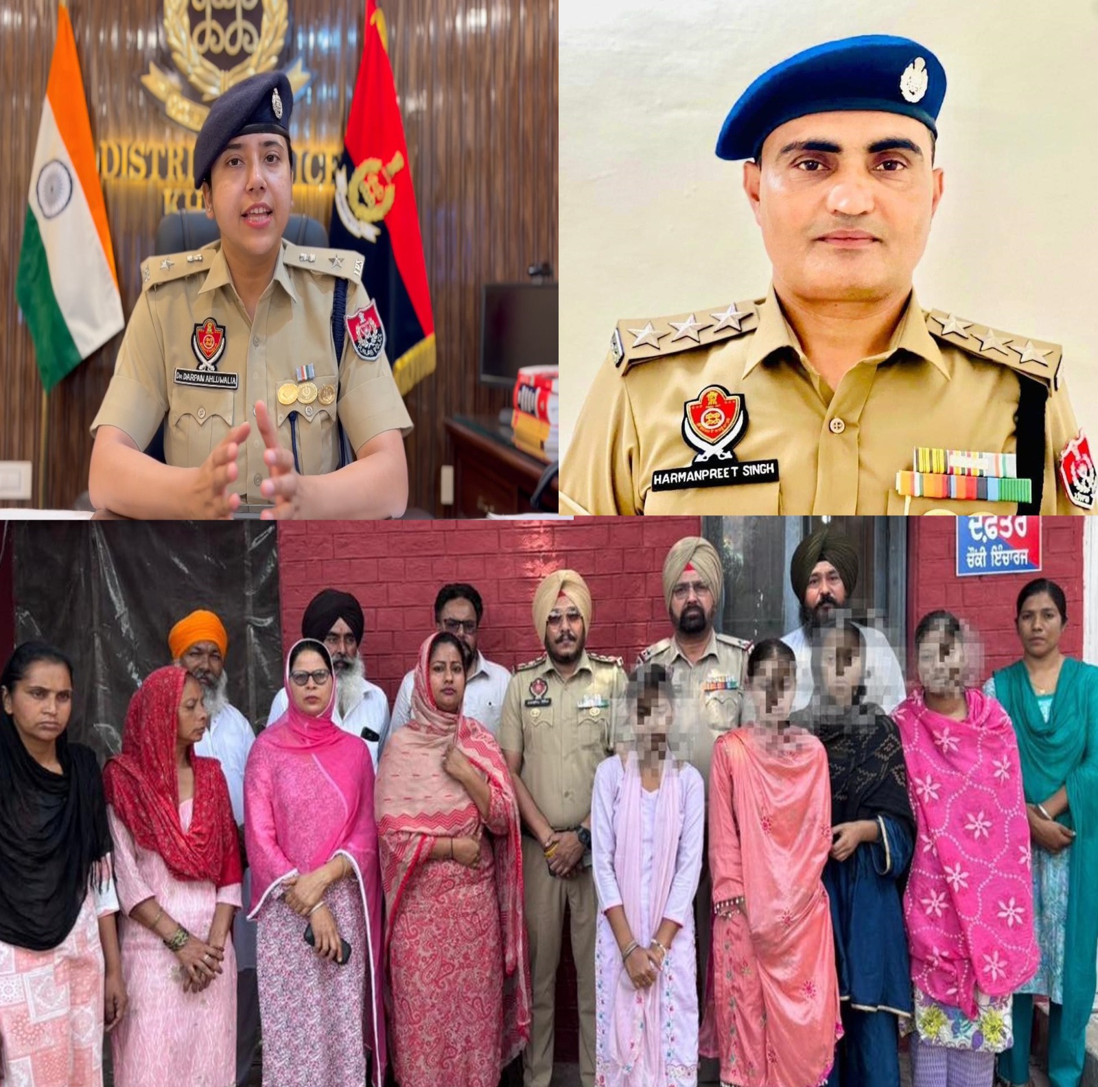 ਐਸ.ਐਸ.ਪੀ ਡਾ. ਦਰਪਣ ਆਹਲੂਵਾਲੀਆ ਦੀ ਯੋਗ ਅਗਵਾਈ ਹੇਠ ਖੰਨਾ ਪੁਲਿਸ ਨੇ 24 ਘੰਟਿਆਂ ਵਿੱਚ ਸੁਰੱਖਿਅਤ ਬਰਾਮਦ ਕੀਤੀਆਂ ਚਾਰ ਗੁੰਮਸ਼ੁਦਾ ਲੜਕੀਆਂ